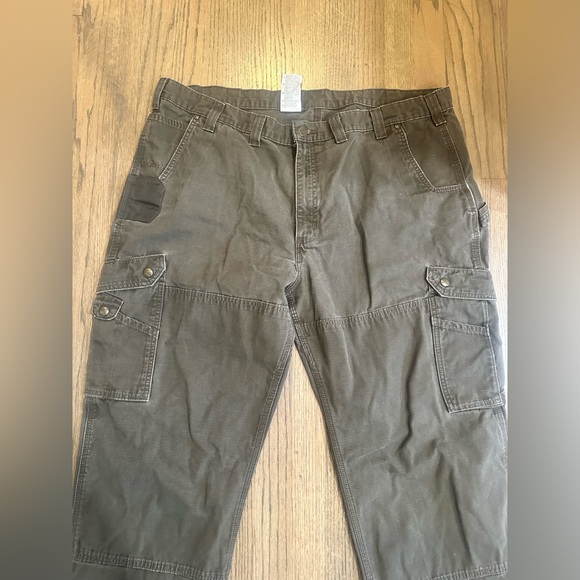 Carhartt Relaxed Fit Cargo Pants-Brown-Size 44x32 - Picture 3 of 5